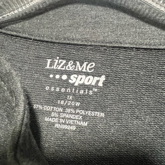 Liz and me sport 18/20 grey hoodie white stripe sides - Picture 5 of 5